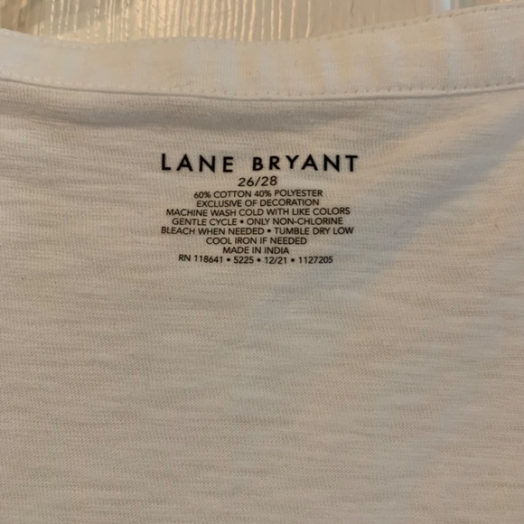 White and Navy babydoll top - Picture 2 of 2